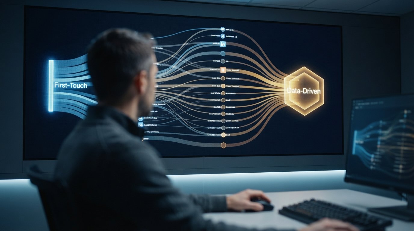 Attribution Models in Marketing Compared: First-Touch to Data-Driven 1 Attribution models in marketing mapped across a multi-touch B2B buyer journey