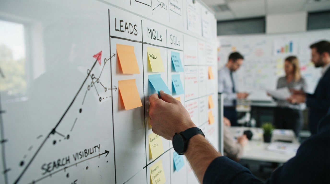 A realistic 90-day and six-month timeline for rolling out a B2B SEO strategy.