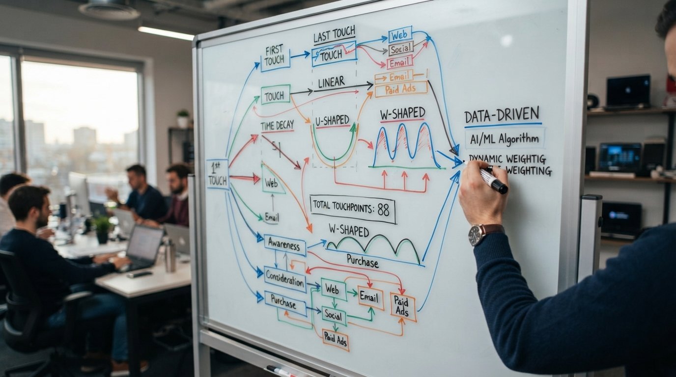 Attribution Models in Marketing Compared: First-Touch to Data-Driven 2 First-touch attribution model crediting the first interaction in a marketing journey