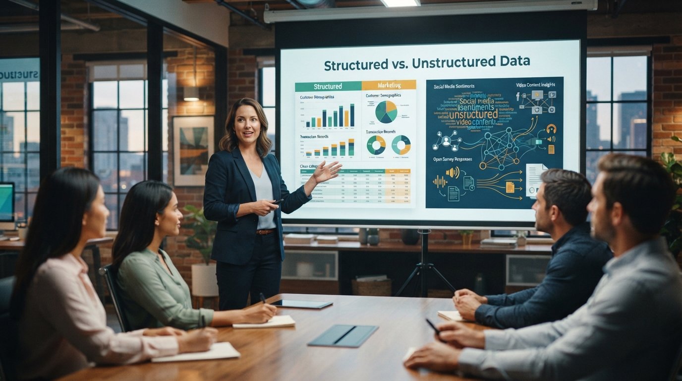 Challenges of managing both structured and unstructured data types