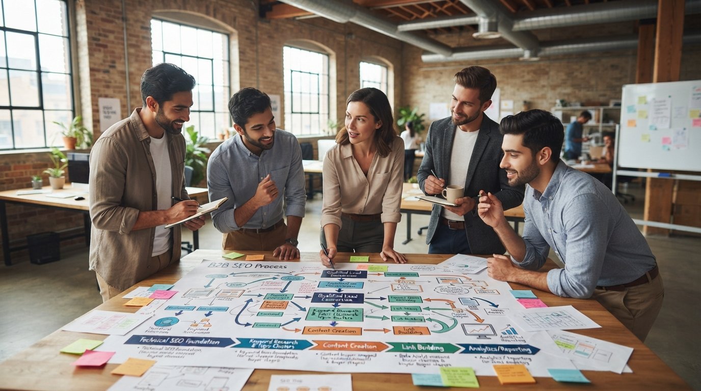 Site speed, structured data and crawlability are the technical foundations of a B2B SEO strategy.