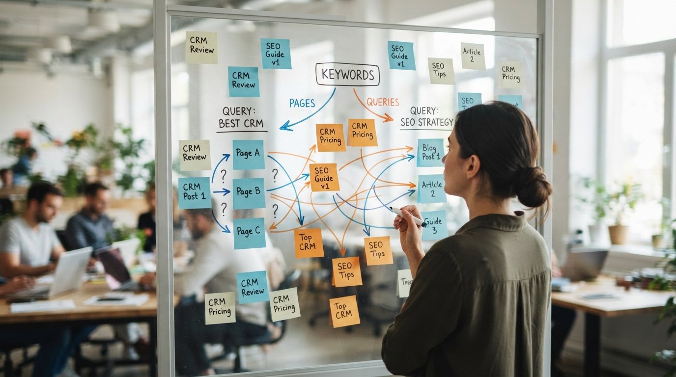 Decision framework for fixing keyword cannibalization across five possible fixes
