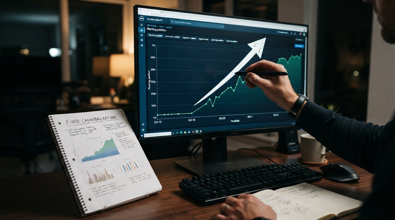 Diagnostic checklist used to audit a site for keyword cannibalization
