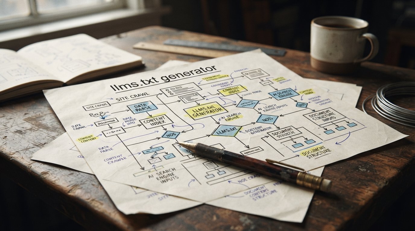 How to Use an llms.txt Generator (and Why It Matters for AI Search) 3 The Markdown file structure an llms.txt generator outputs at your site root.