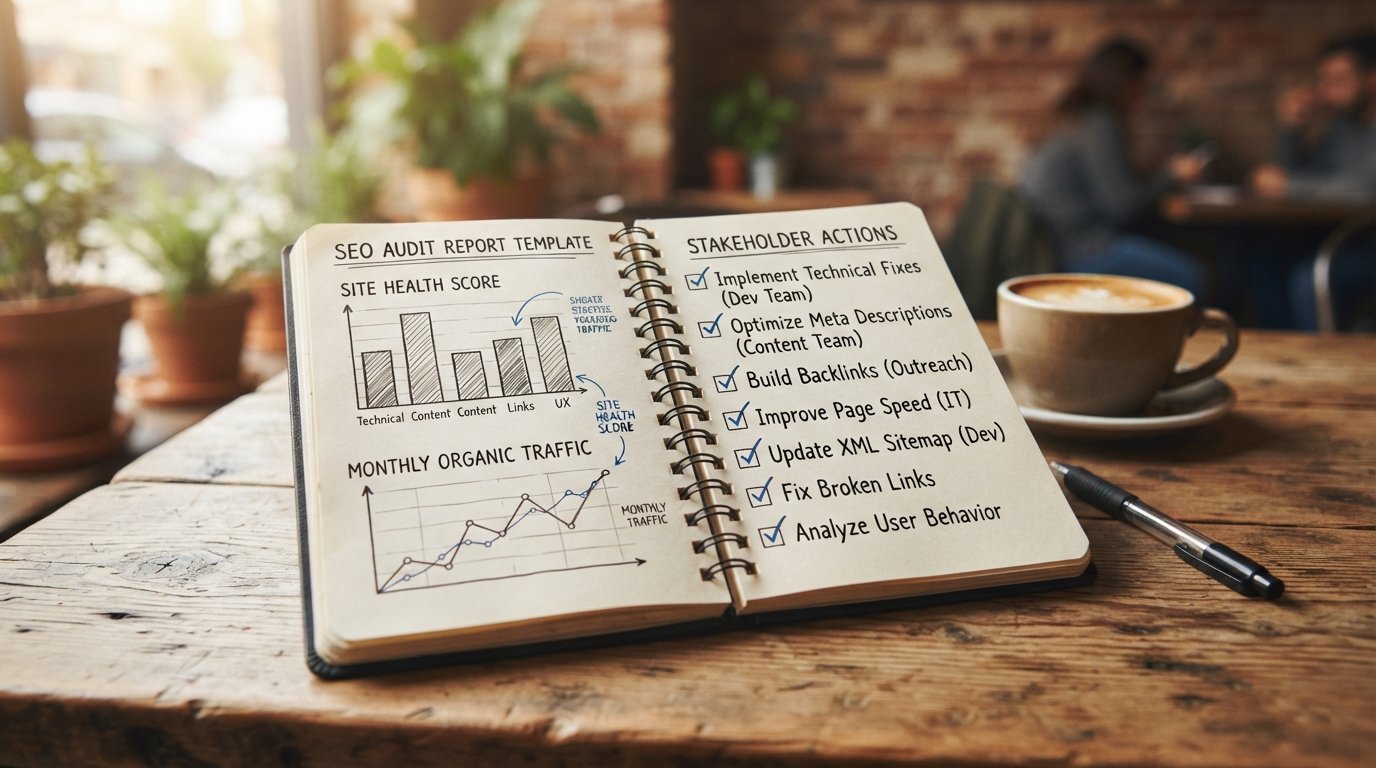 The SEO Audit Report Template That Gets Stakeholders to Act 5 Section-by-section walkthrough of a practical SEO audit report template