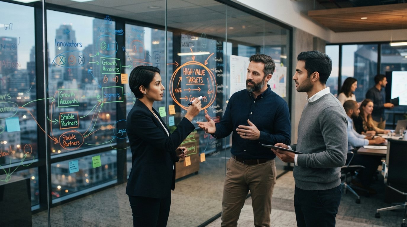 Customer segmentation for B2B teams, built from behavioural and firmographic first-party data