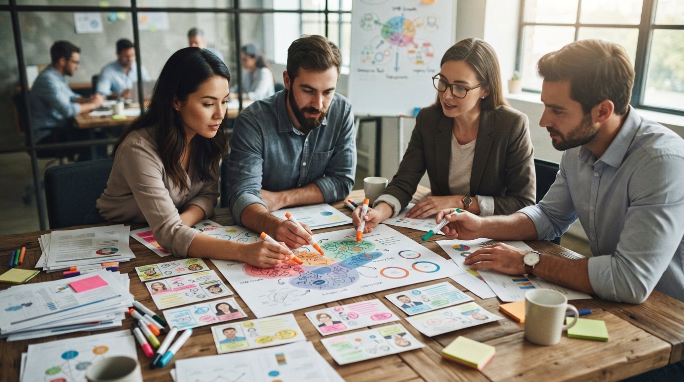 Firmographic and behavioural layers combined in a B2B customer segmentation model