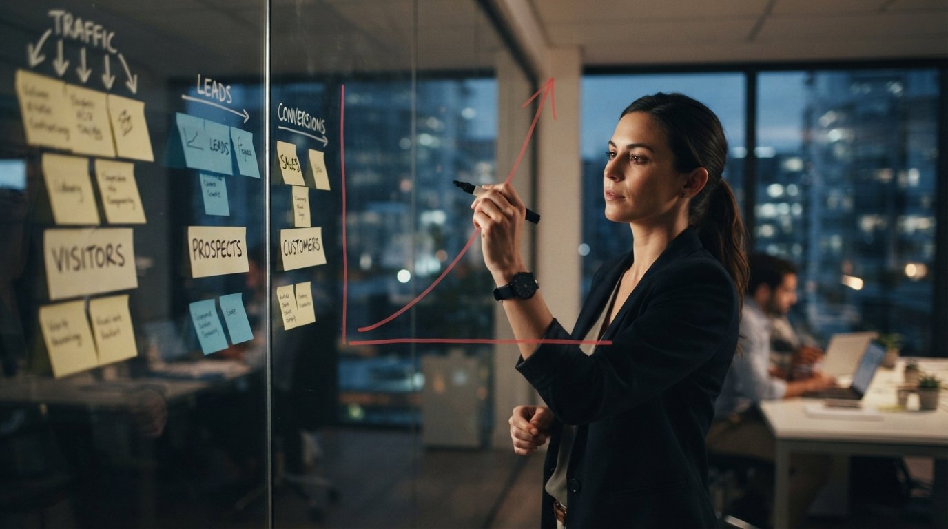 Conversion Rate Optimisation for B2B: Why High Traffic Hides a Conversion Problem 1 Landing page conversion rate analysis used in conversion rate optimisation for B2B websites